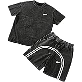 SOLY HUX Men's Tracksuits 2 Piece Short Set Streetwear Short Sleeve Top Shorts Summer Clothes