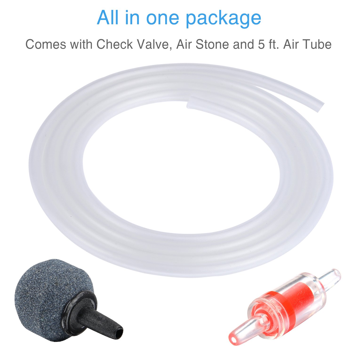 Pawfly MA60 Quiet Aquarium Air Pump for 10 gallon with Accessories Air