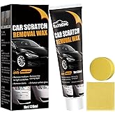 Car Scratch Remover for Vehicles, Deep Scratch Repair Paste with Polishing Wax, Paint Scratch Repair Kit with Wipe & Sponge for Car Paint Restoration