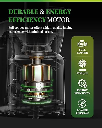 1300W GDOR Plus Juicer Machines with Larger 3.2” Feed Chute, Tit 並行輸入品 1300W GDOR Juicer Machines