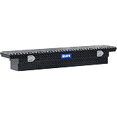 UWS EC10552 69-Inch Gloss Black Heavy-Wall Aluminum Slim Truck Tool Box with Low Profile, RigidCore Lid
