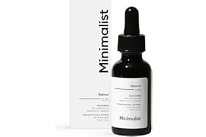 Minimalist 0.3% Retinol Serum For Anti Aging | Night Face Serum With Squalane Base & Coenzyme Q10 To Reduce Fine Lines & Wrin