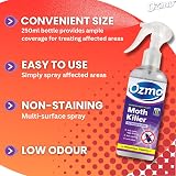 Ozmo Moth Killer Spray 250ml Kills Moths Eggs Larvae Safe for Home view 4