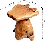 Organizedlife Wooden Stool - Unique Solid Cedar, Multipurpose Use view 3
