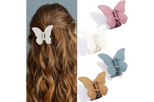 CHANACO Butterfly Hair Clips Claw Clips for Thin Hair 2.6" Hair Clips for Women Butterfly Clips Butterfly Claw Clips Hair Clips for Girls Small Hair Clips Cute Hair Clips Hair Accessories for Girls