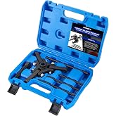 DASBET Harmonic Balancer Puller Kit Adjustable 3-Jaw Pulley Puller Set | for Removing Harmonic Dampers &amp; Balancers Harmonic Damper Pulley Puller Set Compatible with Chevy GM Chrysler Cadillac Ford