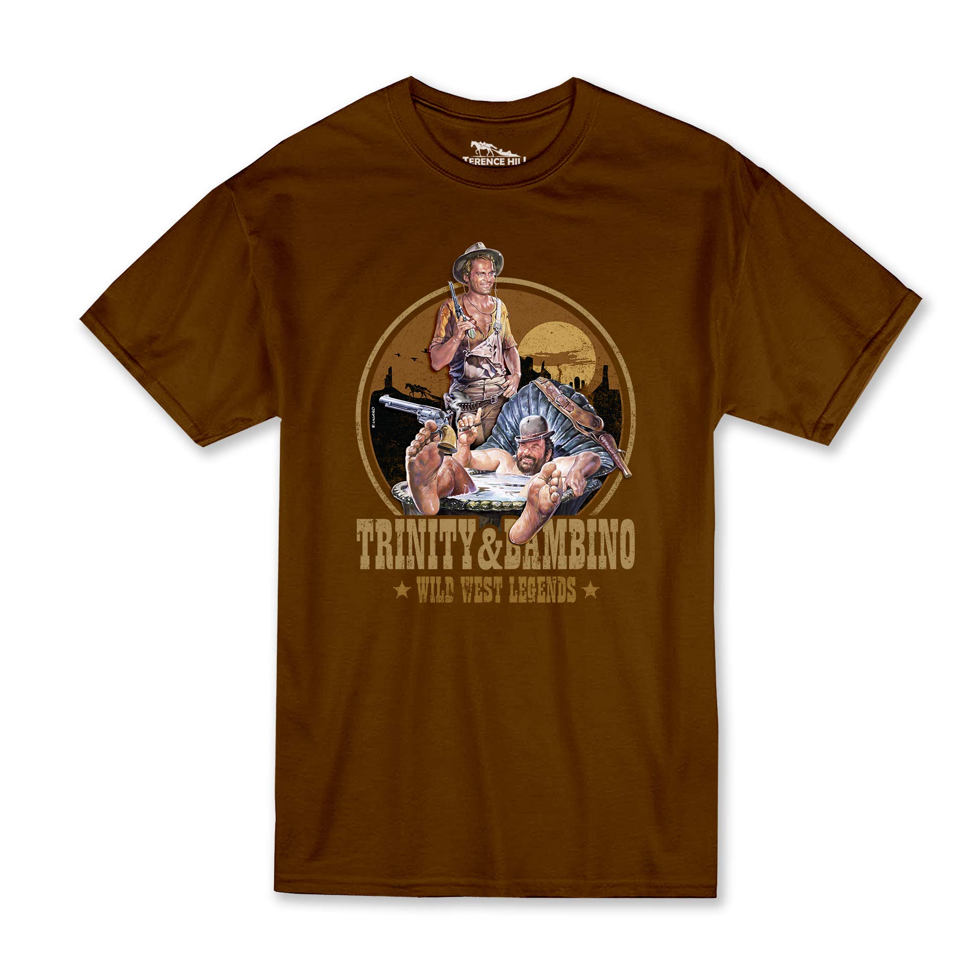 Terence Hill Bud Spencer - Trinity and Bambino - Wild West Legends (Brown) - Brown - XXX-Large