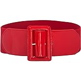 GRACE KARIN Women's Stretchy Belt 1950s 3 Inch Wide Elastic Belts