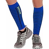Zensah Featherweight Compression Leg Sleeves - Relieve Shin Splints, Calf Strains