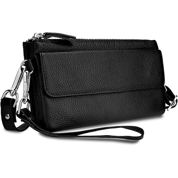 Small Crossbody Phone Purse - Vegan Leather Wallet Wristlet With Card Slots & Adjustable Strap