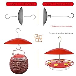 8" Mini Weather Guard for Bird Feeder - 2 PC x