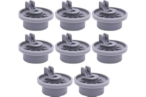 BlueStars 165314 Dishwasher Lower Rack Wheel - Compatible for Bosch & Kenmore Dishwashers - Replaces 420198 423232 AP2802428 PS8697067 - Easy to Install - PACK OF 8