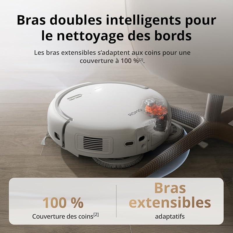 ROMO S Robot Aspirateur Laveur