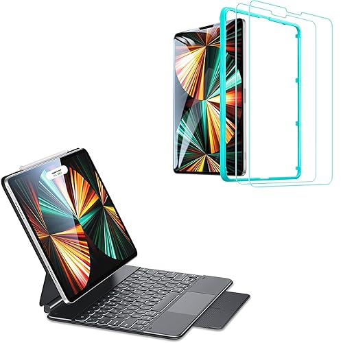 ESR Rebound Magnetic Keyboard Case (2-Pack) Glass Screen Protector