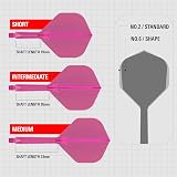 Target Darts K-Flex Integrated Flights & Shafts No.2 Pink 33mm Pack 3 view 3