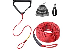 VORTEXAIN 75ft Wakeboard Rope with Handle for Wakeboarding Waterskiing and Wakesurfing