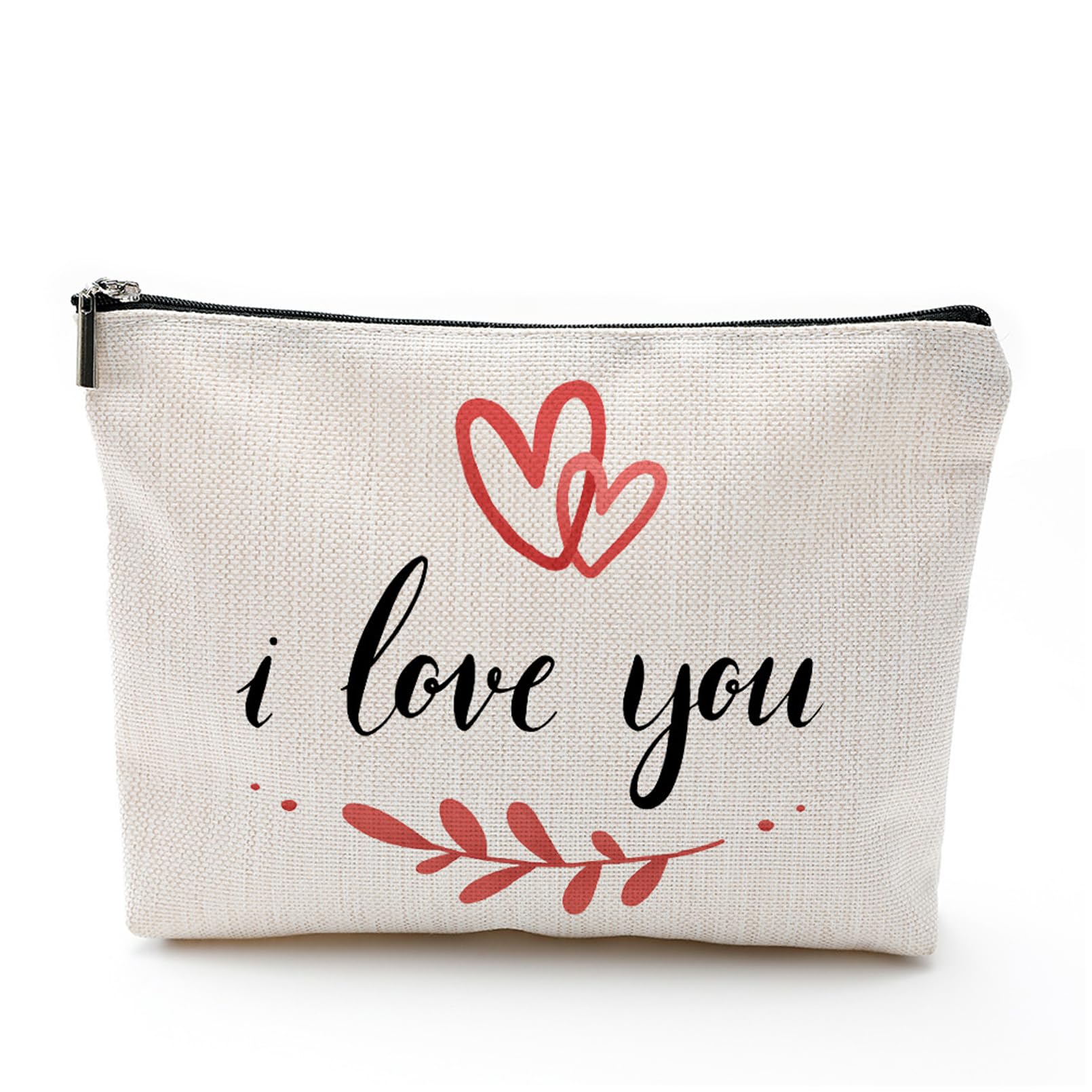 Make up Bags for Women,Small Make up Bag,Girls Make up Bag,Valentine's Day Canvas Bag,Makeup Bag, Personalized Cosmetic Bag,Women's Cosmetic Bag,Unique Friendship Gifts for Women（A）