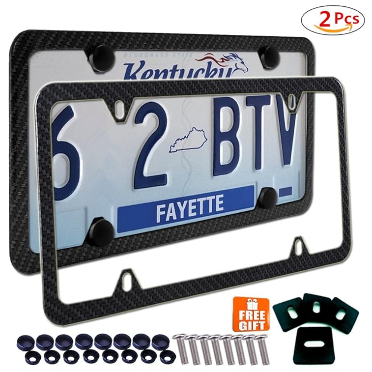 Top 20 Best Carbon Fiber License Plate Frame 2017 2018 On