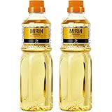 Soeos Mirin Japanese Cooking Wine, 16.9 fl oz (Pack of 2), Mirin Rice Wine, Authentic Natural Sugar Sweet Rice Cooking Wine f