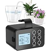 Automatic Plant Waterer Indoor with Timer, Easy Programming, Large Display | Vacation Plant Watering Devices for 15 Potted Plants, New Upgraded Auto Watering with Anti-Siphon, Drip Irrigation System