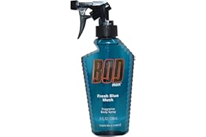 Parfums de Coeur BOD Man Fresh Blue Musk Fragrance Body Spray 8 oz