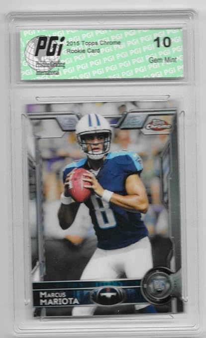 Amazon Marcus Mariota 2015 Topps Chrome 150 Rookie Card PGI 10 