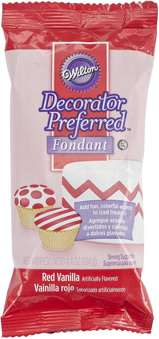 Amazon Com Wilton Red Decorator Preferred Fondant Pack 4 4 Oz