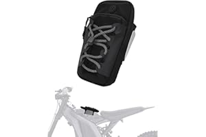 JFG RACING Frame Battery Bag for E Dirt Bike,Motorcycle Front Cover Storage for Electric Dirtbike Tutti Soleil 01/Surron Light Ultra Hyper Bee/E Ride Pro S SS SR/Talaria MX3 MX4 MX5 Ebike-Black