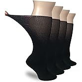 CIRZUEX Extra Wide Socks for Diabetic Swollen Feet,Walking Boot Cast Liner, Non Binding Hospital Bariatric Lymphedema Sock for Men Women