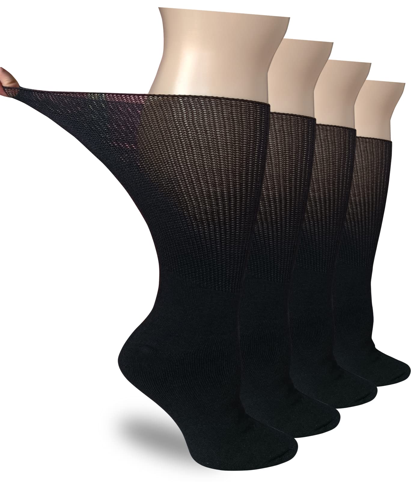 Photo 1 of CIRZUEX Extra Wide Socks for Diabetic Swollen Feet,Walking Boot Cast Sock, Non Binding Hospital Socks, Bariatric Socks for Women Men, Lymphedema Socks
