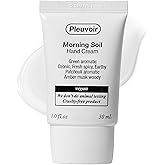 Pleuvoir Hand Cream Morning Soil (Petrichor) - Fresh Earthy Rain Ozonic Green Scent - Lightweight, Non-Sticky Moisturizing with Shea Butter, Hyaluronic Acid and Jojoba Oil - Vegan Korean K-Beauty, 1oz