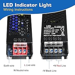 PZETCEIR LED Driver 24V 150W 6.5A Slim LED Power