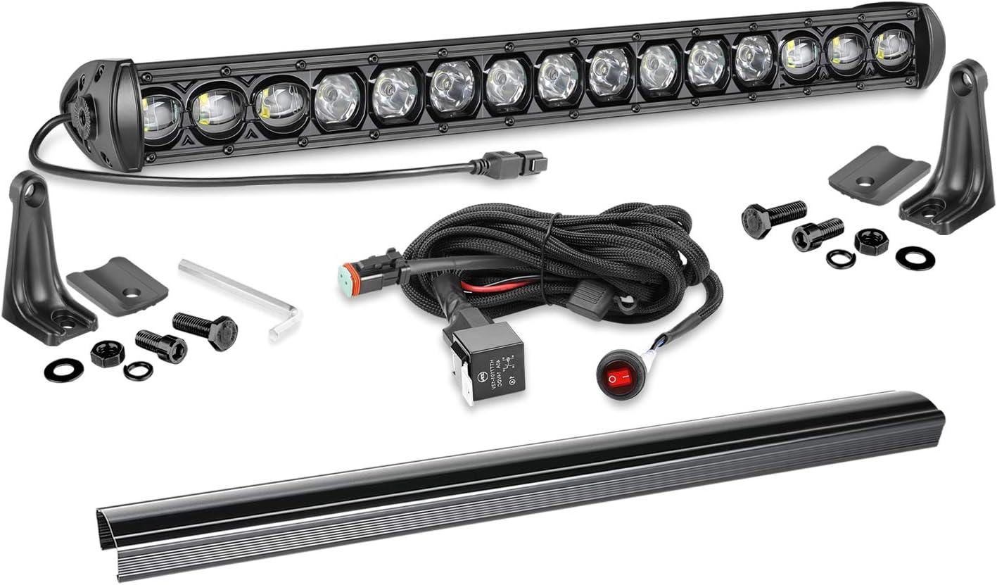 SWATOW INDUSTRIES 20 Inch LED Light Bar Kit 75W Single Row