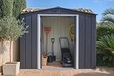 Duramax ECO 8 x 8 Metal Garden Storage Shed Anthracite view 2