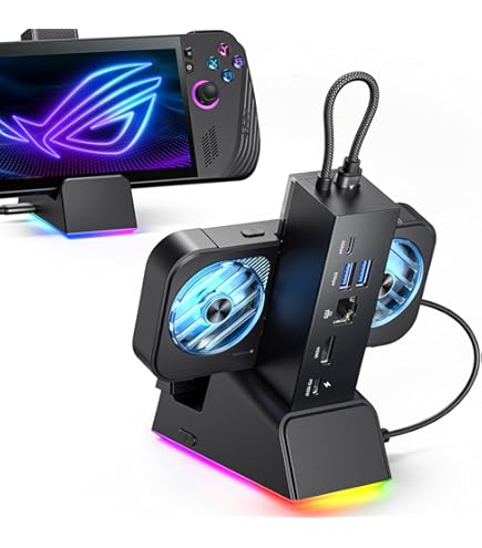 Amazon.com: 6-in-1 Gaming Docking Station, Built-in Cooling Fan