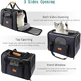 Morpilot Airline Approved Cat Small Dog Carrier Soft-Sided Travel Carrier Grey view 2
