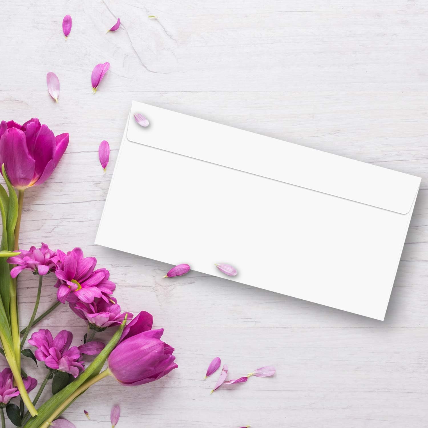 Gustav Neuser Envelopes DIN Long 11 x 22 cm Self-adhesive White 100 g/m2 Without Window 50 Umschläge White - Image 3