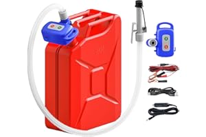 Nitigo Fuel Transfer Pump Electric With Auto-Stop Sensor Leak Protection, 2.7GPM 72" Long Hose Lithium Battery Rechargeable P