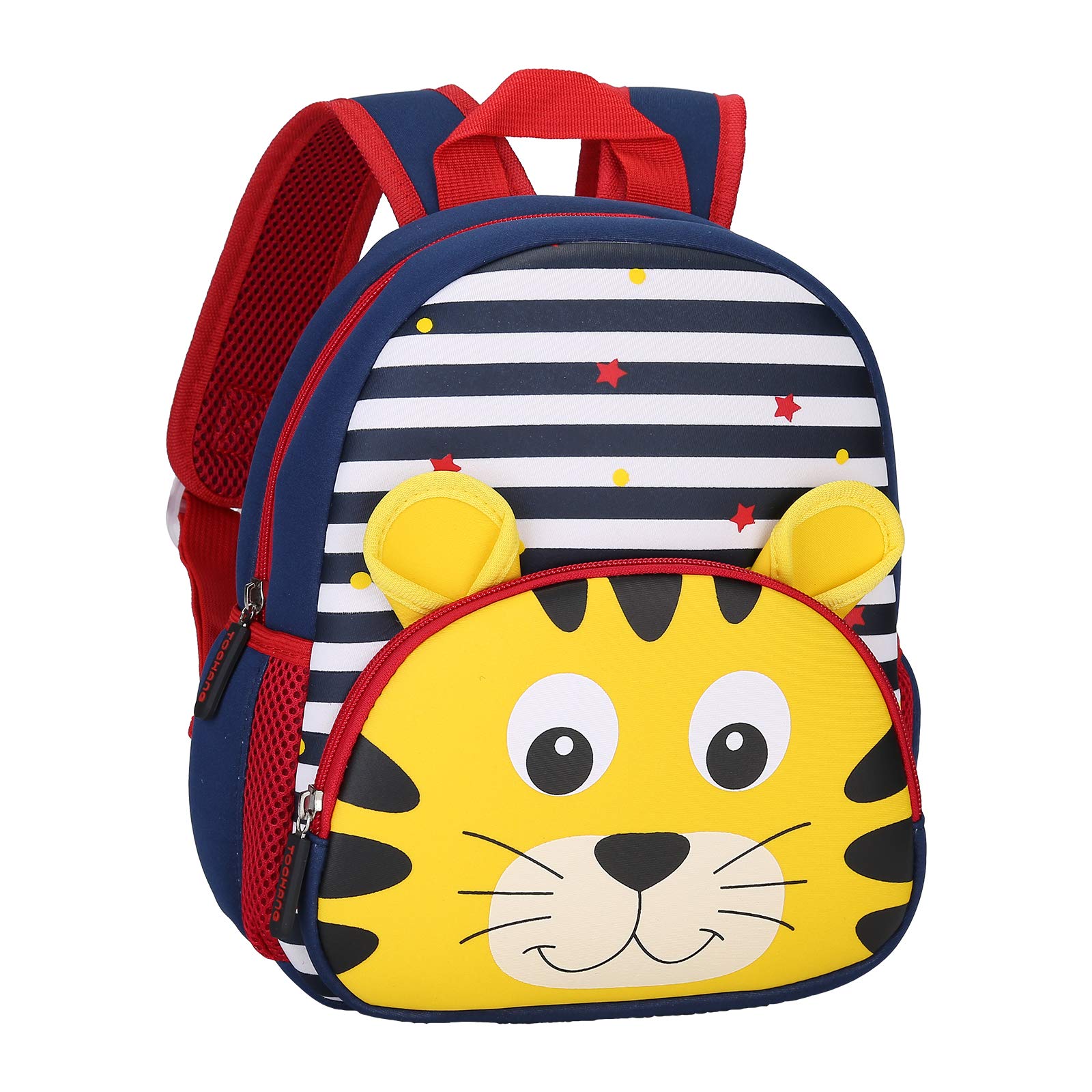 BAIGIO Kids Backpack Lightweight Animal Pattern Children's School Bag Travel Rucksack for Kindergarten Preschool Boys Girls (Tiger)