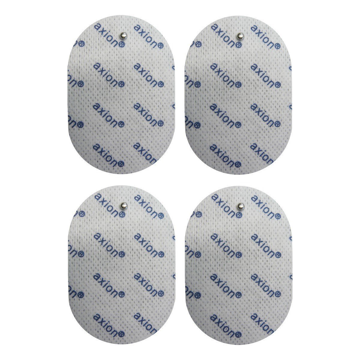 4 Oval TENS Electrode Pads Compatible for Panasonic TENS Machines - Pads for TENS EMS Devices - Size 70x50mm - axion Brand Quality