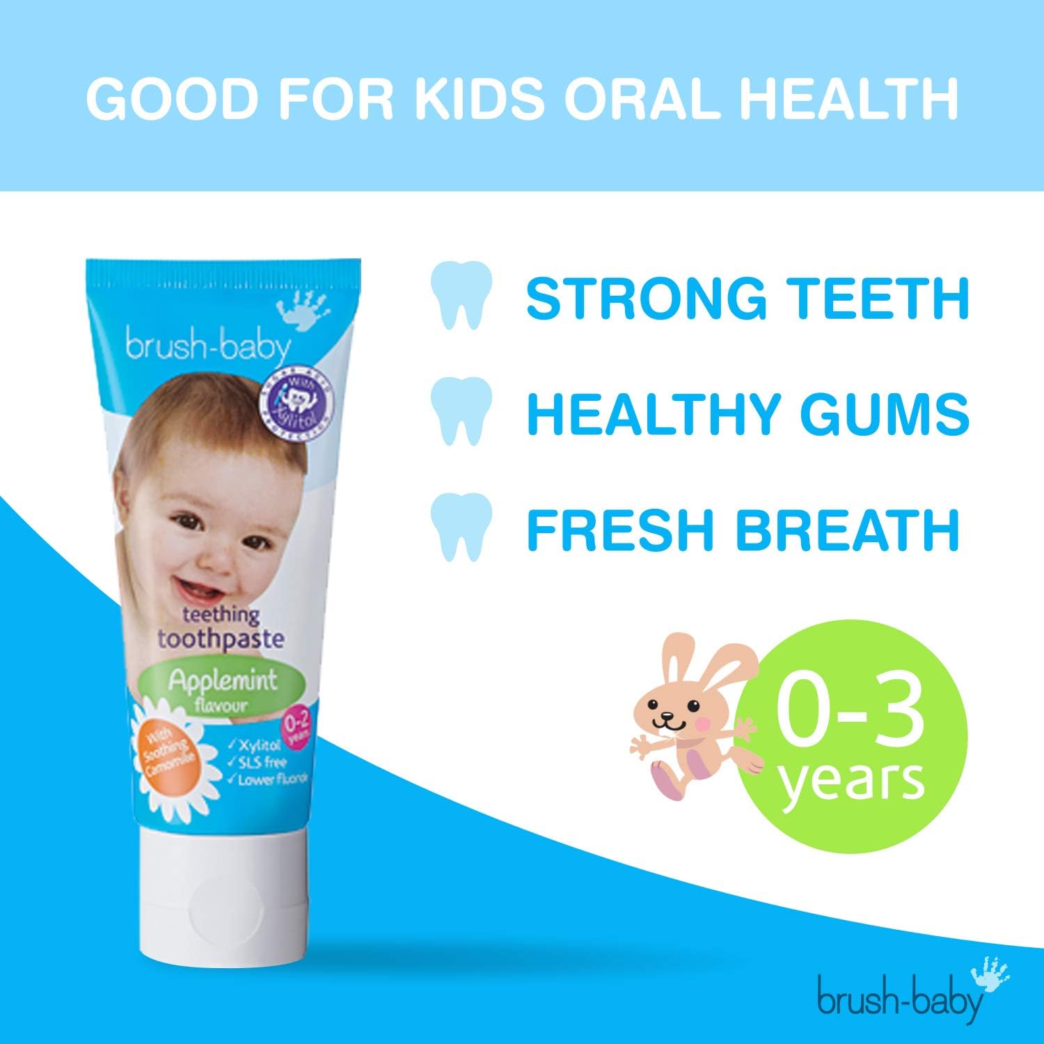 brush baby teething toothpaste