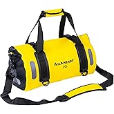 WILD HEART Waterproof Bag Duffel Bag 20L 30L 40L with Welded Seams Shoulder Straps, Mesh Pocket for Kayaking, Camping, Boating,Bicycle,Motorcycle