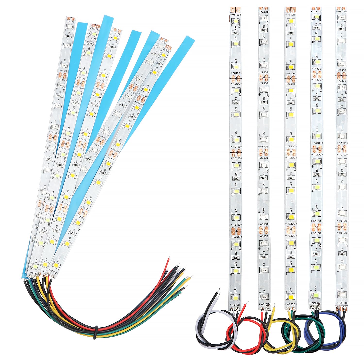 YIXISI 10 PCS 200mm Prewired Strip LED, 12V - 18V LED Strip Light, 2335 SMD LED Light, White/Red/Yellow/Blue/Green