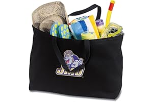 Broad Bay JUMBO JMU Tote Bag or Large Canvas James Madison University Shopping Bag
