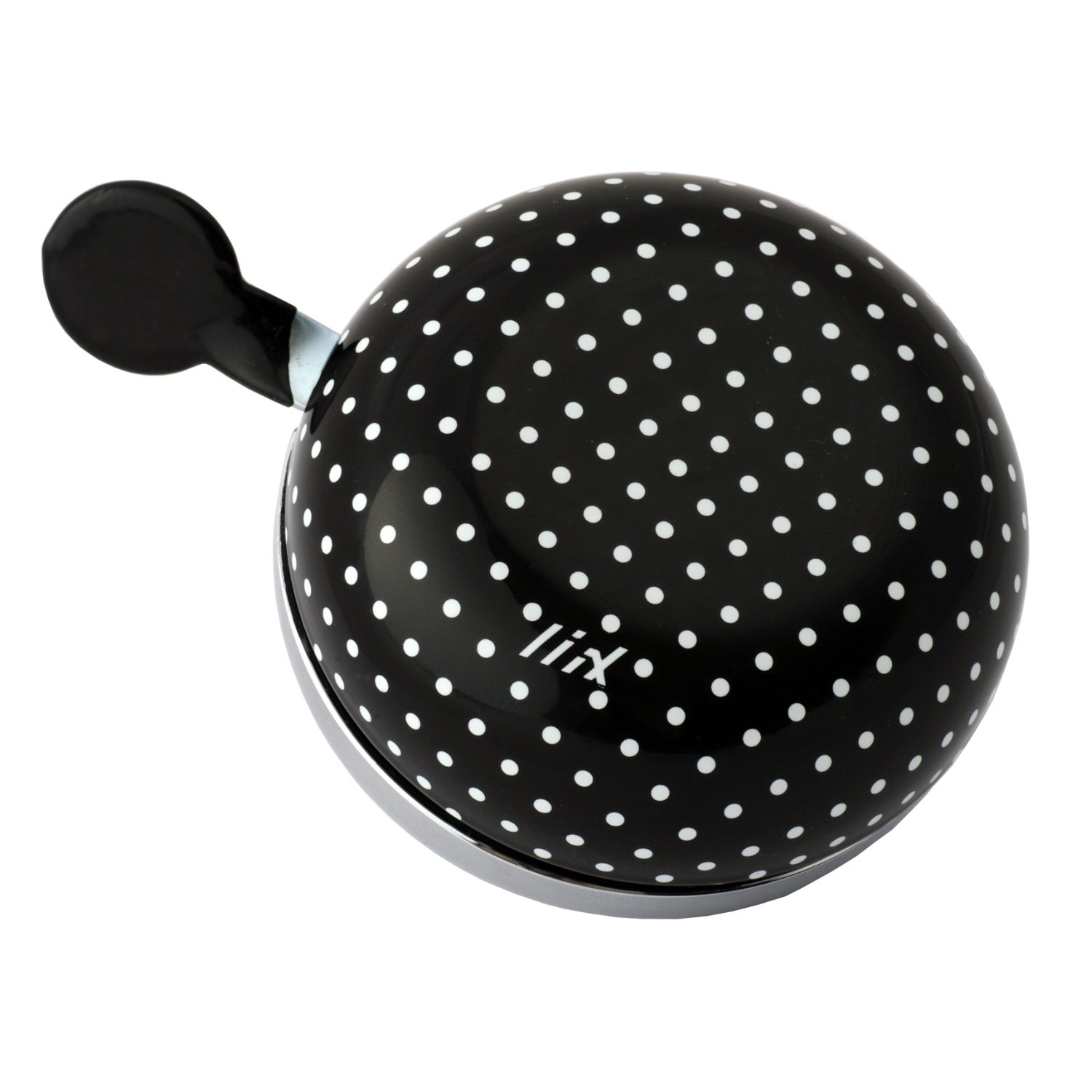 Liix Ding Dong Bicycle Bell Polka Dot Black