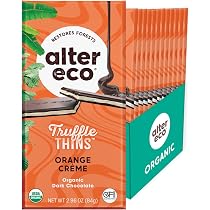 Amazon.com : Alter Eco Raspberry Creme Truffle Thins, Chocolate ...