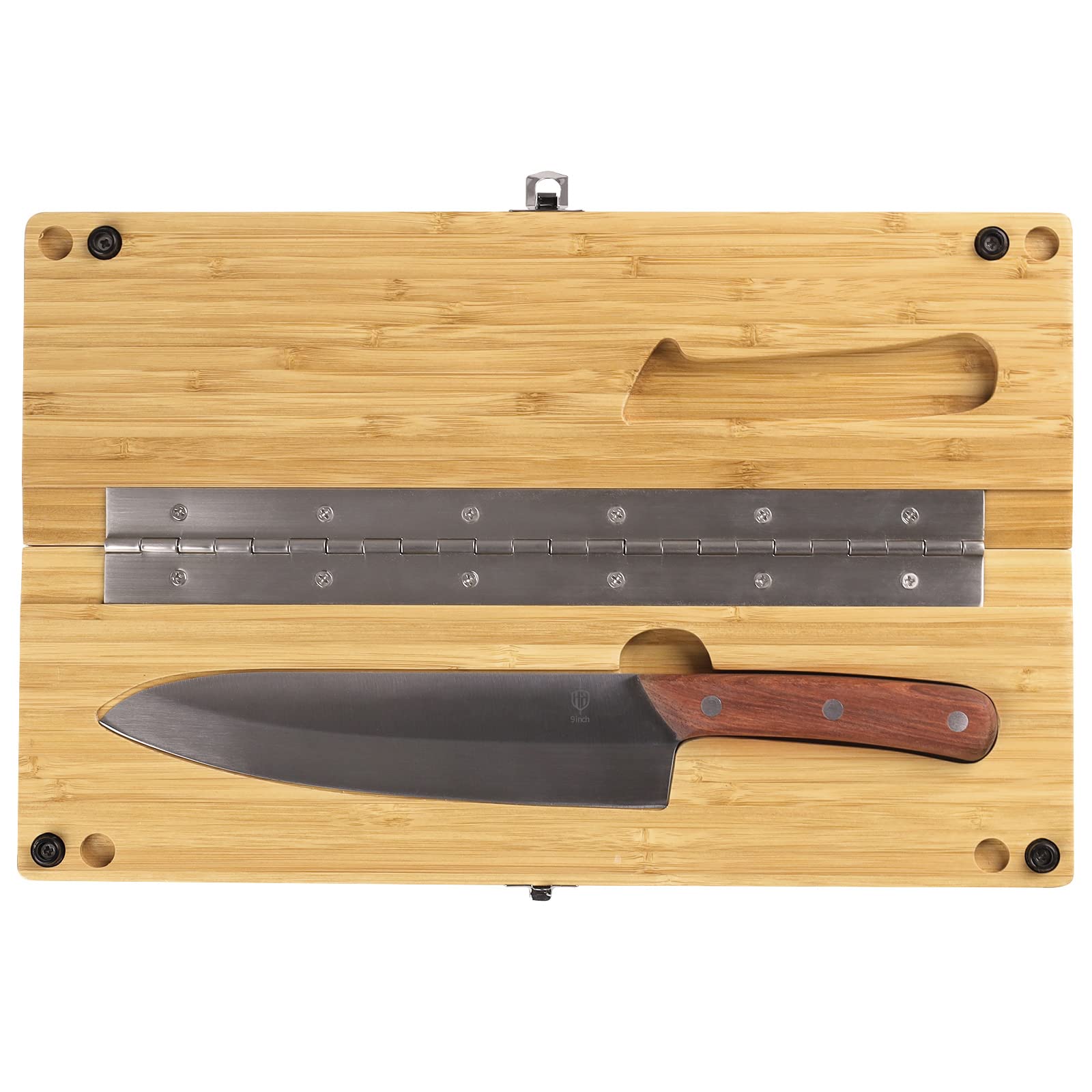 良木工房 竹製キャンプ包丁俎板セット Lの商品画像