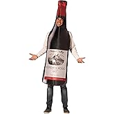 Rasta Imposta Halloween Costumes, Get Real Bottle of Red Wine Costume, Women and Men, Adult One Size