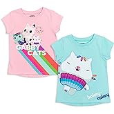 DREAMWORKS GABBY'S DOLLHOUSE Girls 2 Pack T-Shirts Toddler to Big Kid