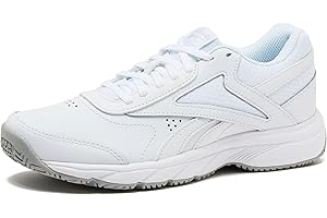 Reebok Work N Cushion Non Slip Work Shoes for Men, Black or White Safety Sneakers